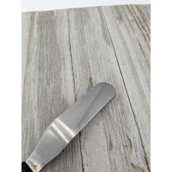 Vintage Geneva Forge Stainless Steel Spatula Cake Icing Wood Handle 7 1/2" - Picture 5 of 9